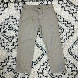 Men’s Carhartt Relaxed Fit Twill Khaki Work Pants 40x30 BN14806